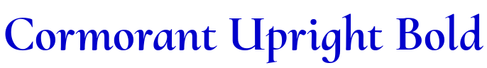 Cormorant Upright Bold font
